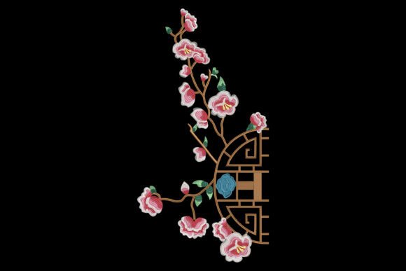 Blossoms by the Lattice: Seasonal Embroidery Review