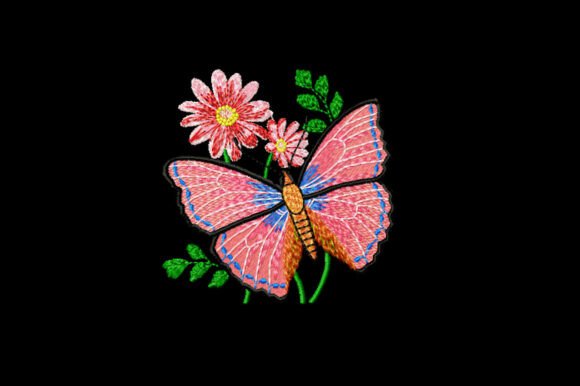 Butterfly and Flowers Embroidery Pattern Review