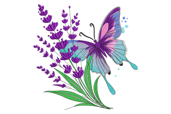 Butterfly with Lavender Flowers: A Designer Review