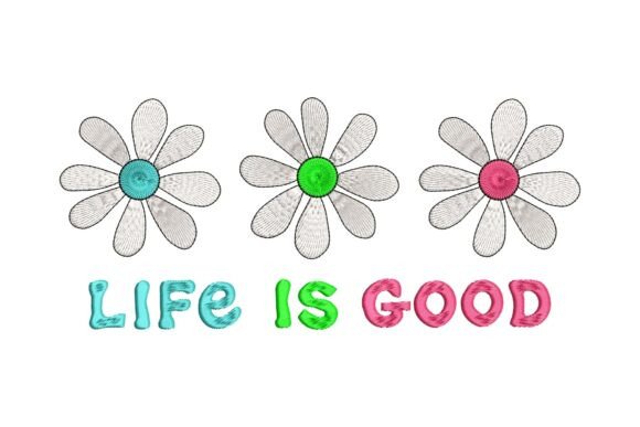 Daisy Flowers Life is Good: Apparel Design Review