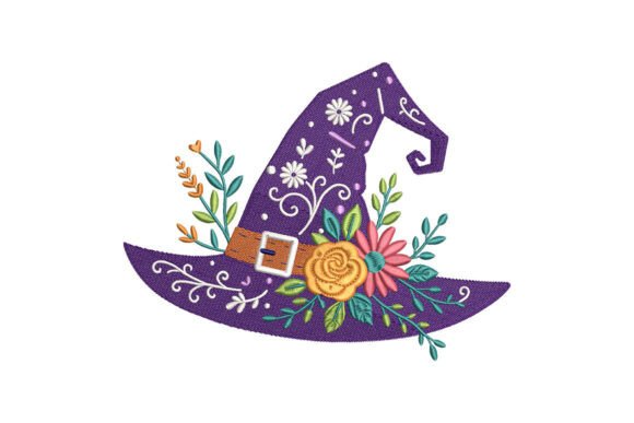 Floral Witch Hat Embroidery File Review