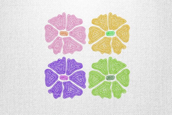 Four Colorful Flowers Embroidery: A Seller’s Review