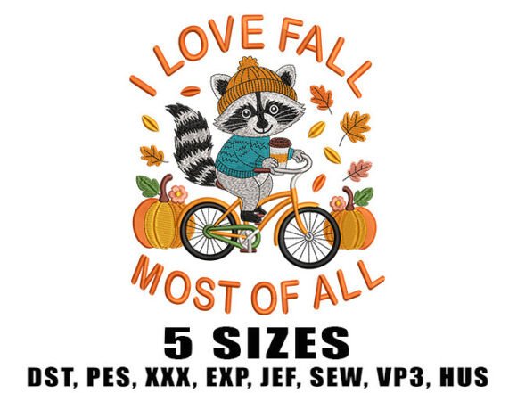 I Love Fall Most of All: Embroidery Design Review