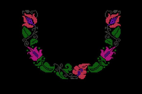 Neckline Flowers Cross Stitch Pattern Review