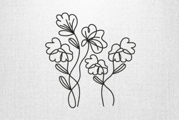 One Line Flowers: A Seasonal Embroidery Review