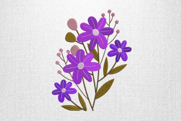Purple Bouquet: A Seasonal Embroidery Design Review