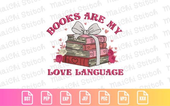 Stacked Books Valentine: An Embroidery Seller’s Review