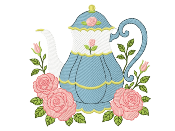 Teapot with Roses: A Designer’s Embroidery Review