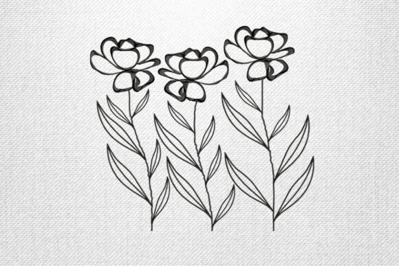 Triple Bloom Floral Embroidery Design Review