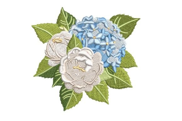White and Blue Bouquet: A Seasonal Embroidery Review